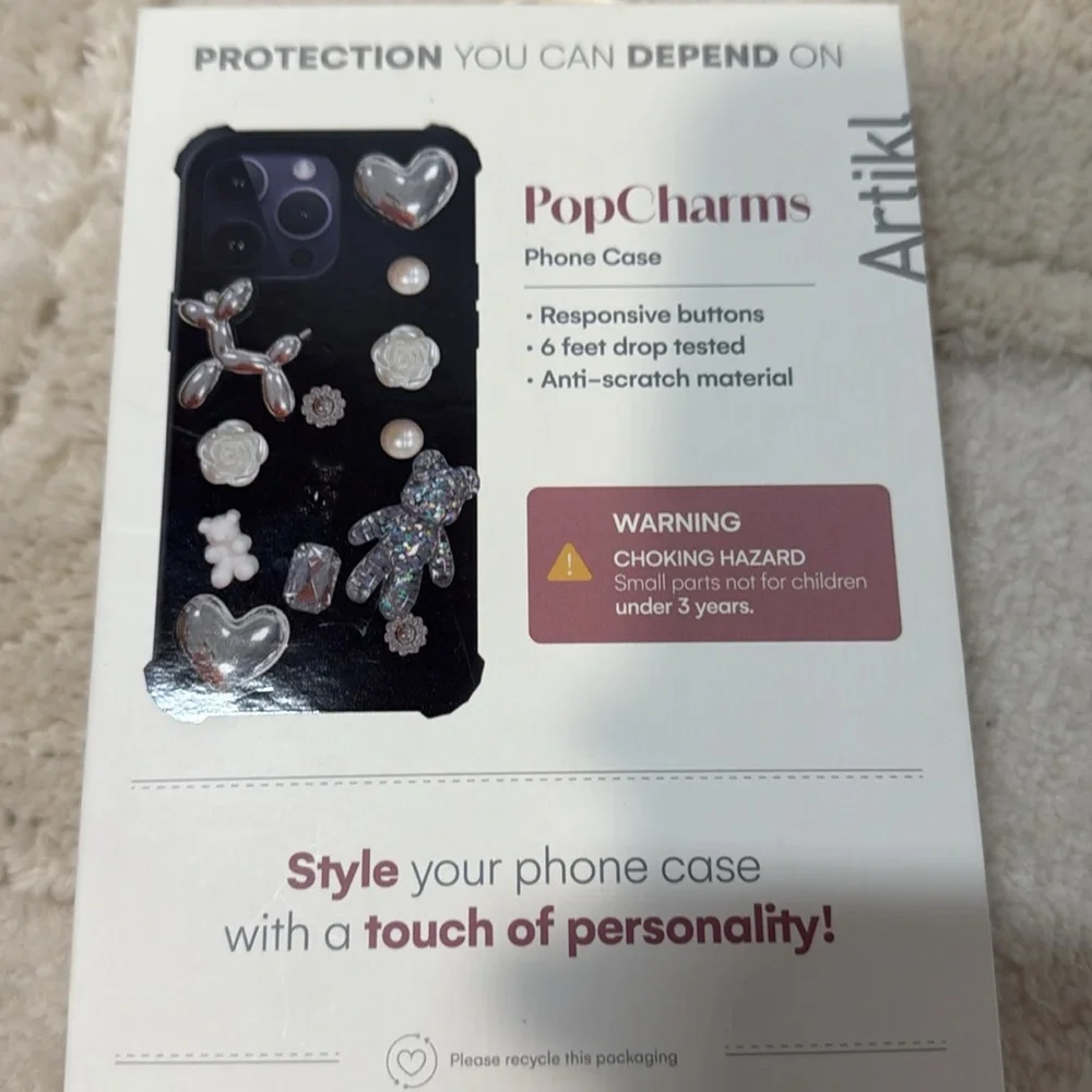 ARTIKL iPhone 16 Pro Max Case with Charms - Black